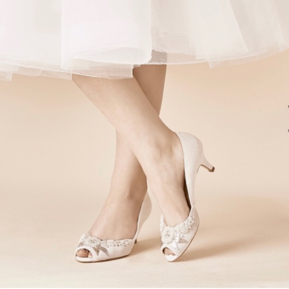 BHLDN Rachel Simpson Hazel Ivory Suede NWT SIZE 38